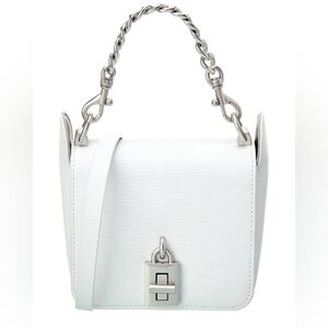 NWT Rebecca Minkoff Love Too Small Square Lizard Embossed Leather Crossb…